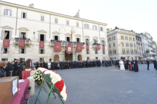 17-Act of Veneration to the Immaculate Conception of the Blessed Virgin Mary at the Spanish Steps