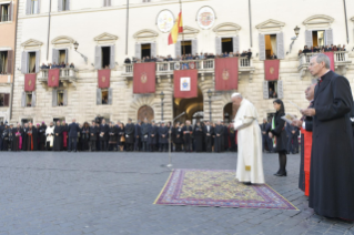 16-Act of Veneration to the Immaculate Conception of the Blessed Virgin Mary at the Spanish Steps