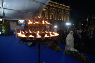 54-"Niemand rettet sich allein - Frieden und Geschwisterlichkeit": Internationales Gebetstreffen für den Frieden, das die Gemeinschaft Sant´Egidio organisiert hat 