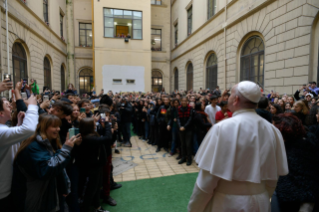 5-Diálogo do Papa Francisco com os estudantes da Escola "Pilo Albertelli" de Roma