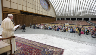 3-Audiencia a una peregrinaci&#xf3;n de pobres de las di&#xf3;cesis francesas de la provincia de Lyon