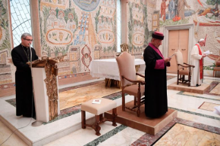 1-Rencontre du Saint P&#xe8;re avec Sa Saintet&#xe9; Mar Gewargis III, Catholicos de l'&#xc9;glise Assyrienne de l&#x2019;Orient 