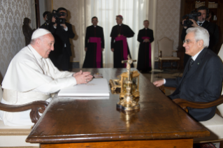 0-Papstaudienz für den italienischen Staatspräsidenten Sergio Mattarella