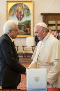 1-Audiencia del Papa Francisco al Presidente de la República Italiana, Sergio Mattarella