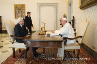 7-Audience of Pope Francis with Hon. Sergio Mattarella, President of the Italian Republic
