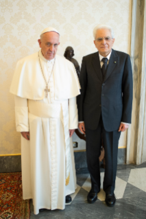 2-Audience of Pope Francis with Hon. Sergio Mattarella, President of the Italian Republic