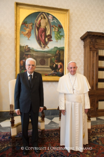 8-Audiencia del Papa Francisco al Presidente de la República Italiana, Sergio Mattarella