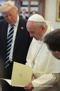 0-Udienza di Papa Francesco al Presidente degli Stati Uniti d’America Donald Trump