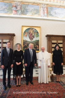 6-Udienza di Papa Francesco al Presidente degli Stati Uniti d’America Donald Trump