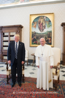 5-Udienza di Papa Francesco al Presidente degli Stati Uniti d’America Donald Trump