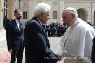 2-Visita ufficiale del Santo Padre al Presidente della Repubblica Italiana, S.E. il Signor Sergio Mattarella