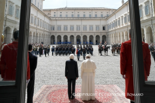 4-Visita oficial del Santo Padre al presidente de la República Italiana