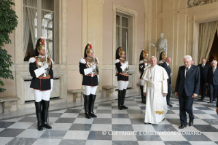 7-Visita oficial del Santo Padre al presidente de la República Italiana