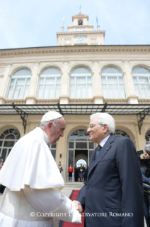 9-Visita ufficiale del Santo Padre al Presidente della Repubblica Italiana, S.E. il Signor Sergio Mattarella