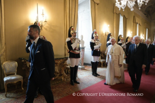 16-Visita ufficiale del Santo Padre al Presidente della Repubblica Italiana, S.E. il Signor Sergio Mattarella