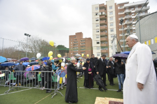 3-Pastoralbesuch in der römischen Pfarrei "San Gelasio I Papa" im Viertel Ponte Mammolo