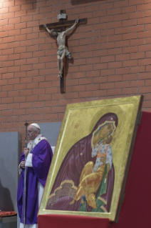 38-Pastoralbesuch in der römischen Pfarrei "San Gelasio I Papa" im Viertel Ponte Mammolo