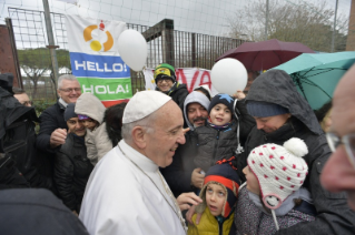 20-Pastoralbesuch in der römischen Pfarrei "San Gelasio I Papa" im Viertel Ponte Mammolo