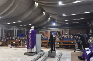 43-Pastoralbesuch in der römischen Pfarrei "San Gelasio I Papa" im Viertel Ponte Mammolo