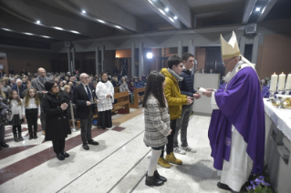 50-Pastoralbesuch in der römischen Pfarrei "San Gelasio I Papa" im Viertel Ponte Mammolo