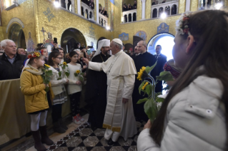 1-Visite du Saint-Père à la basilique Sainte-Sophie de Rome et rencontre avec la communauté grecque-catholique ukrainienne