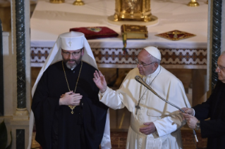 10-Visite du Saint-Père à la basilique Sainte-Sophie de Rome et rencontre avec la communauté grecque-catholique ukrainienne