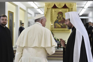 30-Visite du Saint-Père à la basilique Sainte-Sophie de Rome et rencontre avec la communauté grecque-catholique ukrainienne