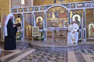 32-Visite du Saint-Père à la basilique Sainte-Sophie de Rome et rencontre avec la communauté grecque-catholique ukrainienne