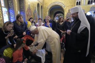 20-Visite du Saint-Père à la basilique Sainte-Sophie de Rome et rencontre avec la communauté grecque-catholique ukrainienne