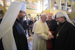 35-Visite du Saint-Père à la basilique Sainte-Sophie de Rome et rencontre avec la communauté grecque-catholique ukrainienne