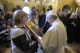 27-Visite du Saint-Père à la basilique Sainte-Sophie de Rome et rencontre avec la communauté grecque-catholique ukrainienne
