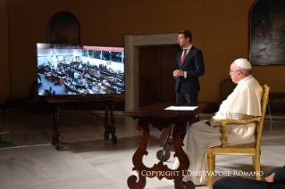 2-Collegamento del Santo Padre con l&#x2019;equipaggio della Stazione Spaziale Internazionale