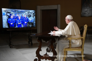 4-Collegamento del Santo Padre con l&#x2019;equipaggio della Stazione Spaziale Internazionale