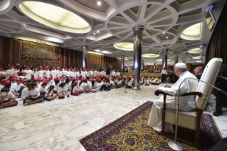 4-To children participating in the &#x201c;Children&#x2019;s Train&#x201d; initiative organized by the Pontifical Council for Culture