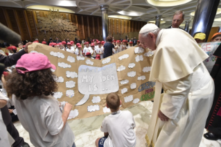 6-To children participating in the &#x201c;Children&#x2019;s Train&#x201d; initiative organized by the Pontifical Council for Culture