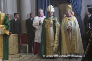 1-Vesperfeier mit dem Erzbischof von Canterbury zum Gedenken des 50. Jahrestags der Begegnung zwischen Papst Paul VI. und Erzbischof Michael Ramsey