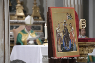 2-C&#xe9;l&#xe9;bration des V&#xea;pres avec l&#x2019;archev&#xea;que de Canterbury, en comm&#xe9;moration du 50e anniversaire de la rencontre entre le pape Paul VI et le primat de l&#x2019;&#xc9;glise anglicane Michael Ramsey