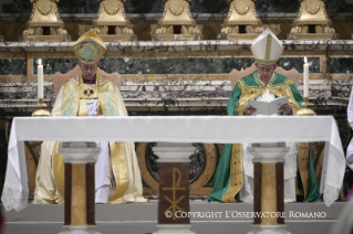 7-Vesperfeier mit dem Erzbischof von Canterbury zum Gedenken des 50. Jahrestags der Begegnung zwischen Papst Paul VI. und Erzbischof Michael Ramsey
