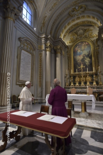 17-Celebration of Vespers with the Archbishop of Canterbury commemorating the 50th anniversary of the meeting between Pope Paul VI and Archbishop Michael Ramsey