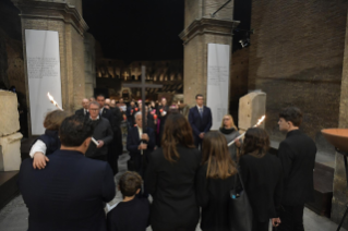 13-Way of the Cross at the Colosseum presided over by the Holy Father - Good Friday