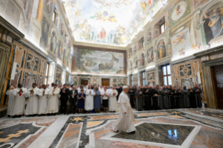 9-To the Participants in the General Chapters of the Conventual Franciscans and of the Order of the Most Holy Trinity and of the Captives (Trinitarians)
