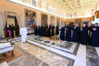 1-Audience with participants in the General Chapter of the Congregation of Vallombrosa of the Order of Saint Benedict