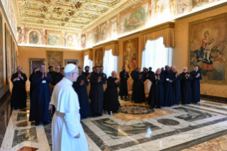 0-Audience with participants in the General Chapter of the Congregation of Vallombrosa of the Order of Saint Benedict