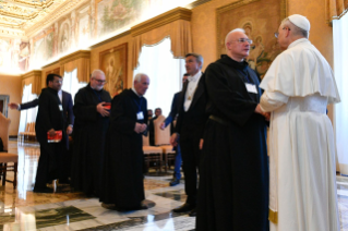 7-Audience with participants in the General Chapter of the Congregation of Vallombrosa of the Order of Saint Benedict