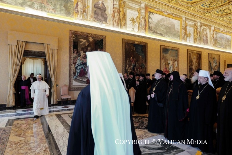 El Papa, con el Sínodo de la Iglesia greco-católica ucraniana