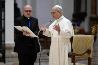 13-Basílica de Santa Maria dos Anjos de Assis: Encontro com os bispos italianos na conclusão da 81ª Assembleia Geral da Conferência Episcopal Italiana [17 a 20 de novembro de 2025]