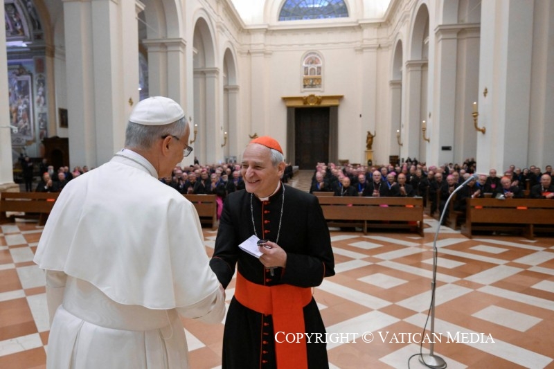 Zuppi y León XIV, en Asís