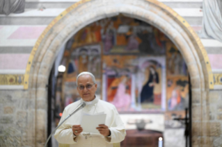 19-Basílica de Santa Maria dos Anjos de Assis: Encontro com os bispos italianos na conclusão da 81ª Assembleia Geral da Conferência Episcopal Italiana [17 a 20 de novembro de 2025]