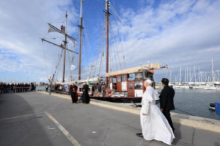 0-Visita ao navio-escola da paz "Med 25 Bel Espoir"