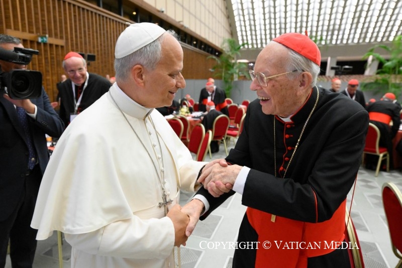 El Papa y el cardenal Re